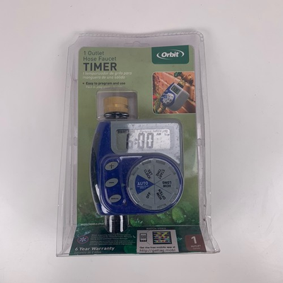 #ad ORBIT 1 Outlet Hose Timer Faucet Model 27729 New $22.75