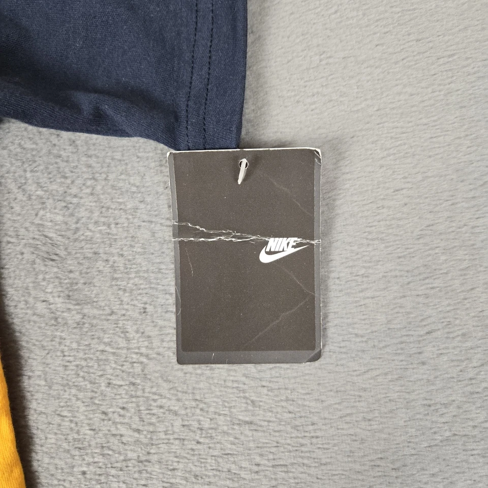 VINTAGE Nike Jersey 4T Yellow Baseball Logo Embroidered Snap Y2k 90's NWT - Image 3 of 4