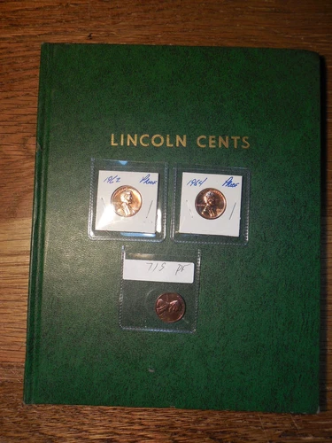 OLD WHITMAN ALBUM 1909-1971 pds LINCOLN CENT COLLECTION (5) SEMI KEY (163) COINS