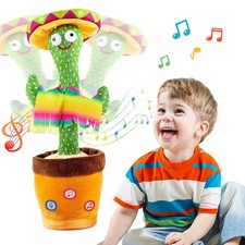Dancing Talking Cactus Toy Singing Recording Mimicking Plush Kids Gift