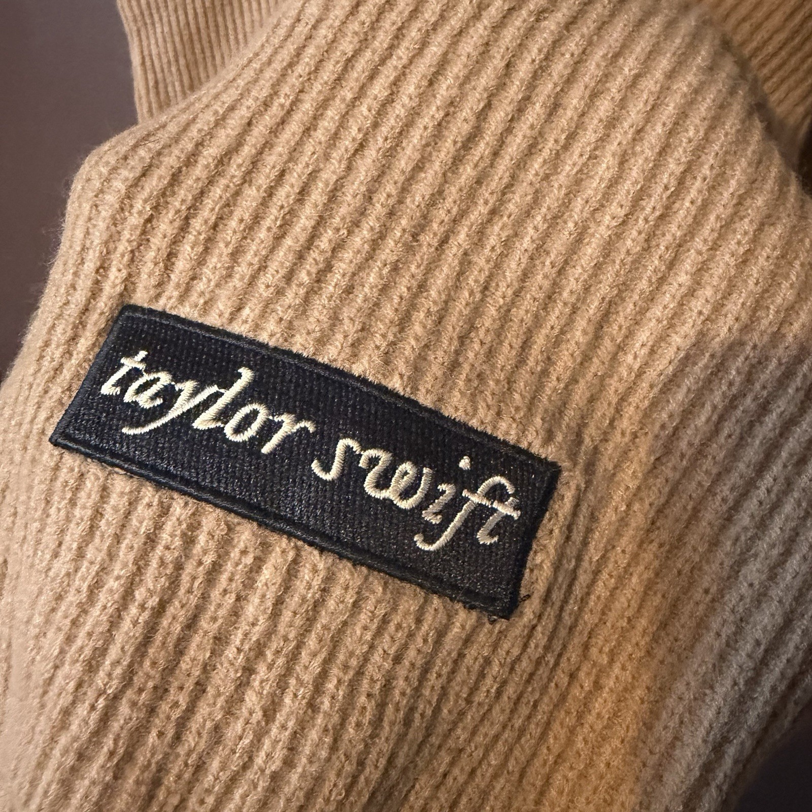 Taylor Swift Folklore Patch Chenille Sweater - image 6
