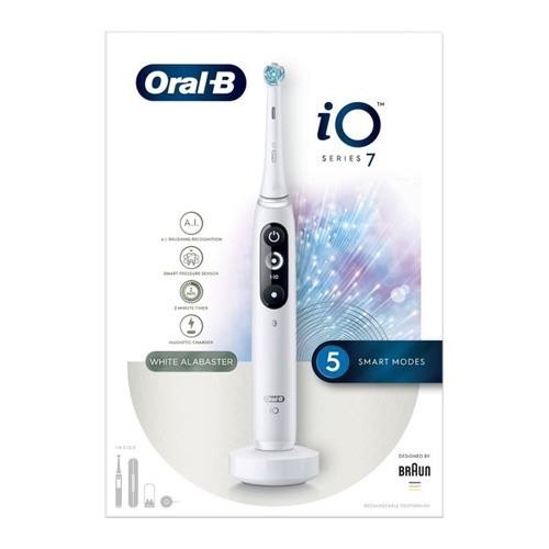 Oral-B Io Series 7 Electric Toothbrush With Travel Case - White - Image 2