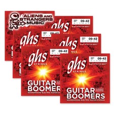 6 Sets GHS Boomers Extra Light Electric GBXL 9-42