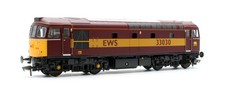 HELJAN 'OO' GAUGE 3303 EWS MAROON & GOLD CLASS 33 030 DIESEL LOCOMOTIVE