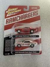 Johnny Lightning Ram Chargers 1971 Dodge Challenger Pro Stock 1970 Plymouth Johnny Lightning Ram Chargers 1971 Dodge Challenger Pro Stock 1970 Plymouth