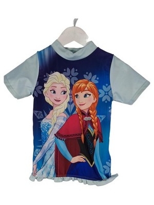Disney Frozen Anna Elsa Mädchen UV-Schutz Shirt Blau Gr. 110, 116