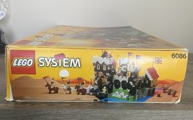 Lego 6086 Black Knight's Castle 100% Complete Instructions Box Vintage 1992 Rare