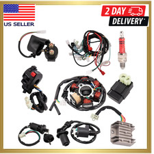 Complete Wiring Harness Kit for ATV Quad 4 Four Wheelers GY6 50CC 70CC 110CC 125
