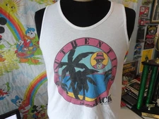 Vintage 80's Panama Jack White T Shirt Tank Top Size M