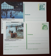 3320 Salzgitter, Eissporthalle und Wellenbad, 2 Bildpostkarten** 1979+1981