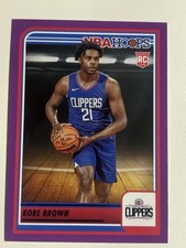 2023-24 Panini NBA Hoops - Rookies Kobe Brown #253 Purple (RC)