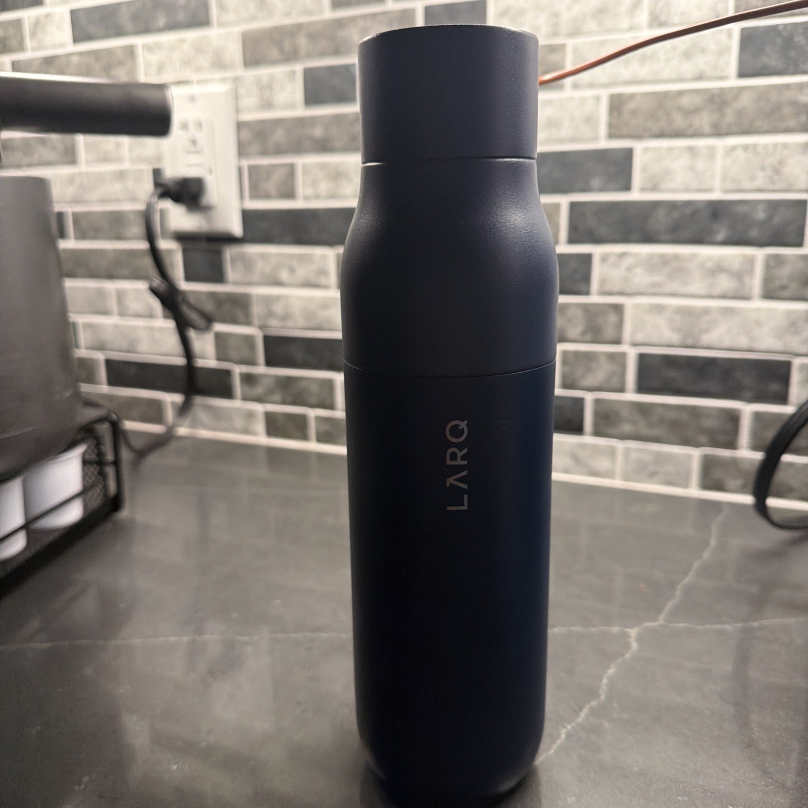 LARQ PureVis Self-Cleaning Water Bottle 17oz Insulated - Monaco Blue  Branded