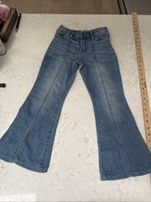 OshKosh B'gosh Girl's Light Wash Denim Wide Leg Flare Jeans Size 7