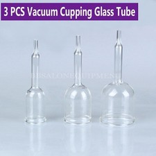 3PCS Vacuum Cupping Glass Cups For Vacuum Therapy Breast Enlargement Machine