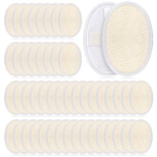Exfoliating Loofah Pads Bulk Body Scrubber Natural Luffa Sponge Pad 50 PCS
