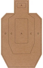 Action Target IPSC/USPSA Cardboard Torso Target, 100 Pack, IPSC-CB-100