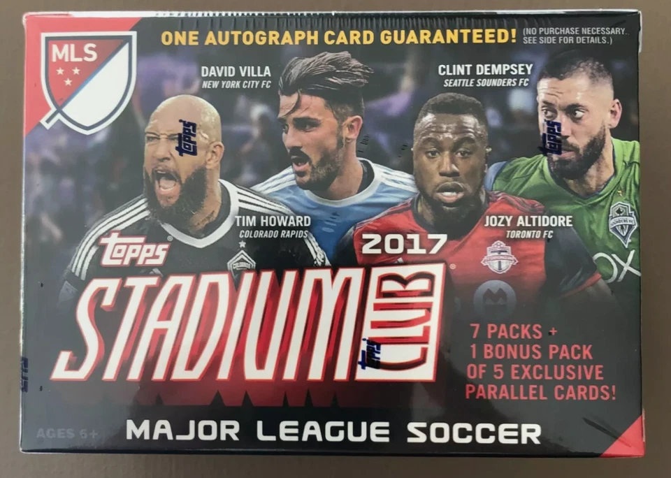 2017 Topps Stadium Club MLS Major League Soccer Factory Sealed Blaster Box 1 Aut - Image 2 of 2