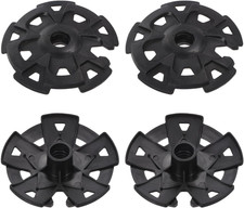 4 Pack Trekking Poles Mud Baskets round Hiking 13.5Mm Black