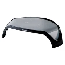 Fellowes 8020101 Corner Monitor Riser, Plastic, Black/Slvr