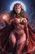 Scarlet Witch Wanda Maximoff- Ltd100 W/ CoA Deviant Nation Art Book