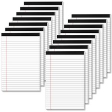 White Legal Pads 5X8 Small Note Pads 5X8 College Ruled Paper Tablets 15 Pack
