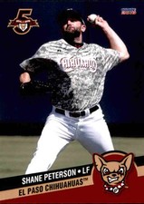 2018 EL Paso Chihuahuas Choice #24 Shane Peterson Temecula California CA Card