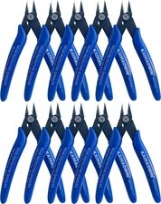 Small Wire Cutters 10 Pack-  170 Wire Flush Cutters Wire Clippers Nippers Clean 