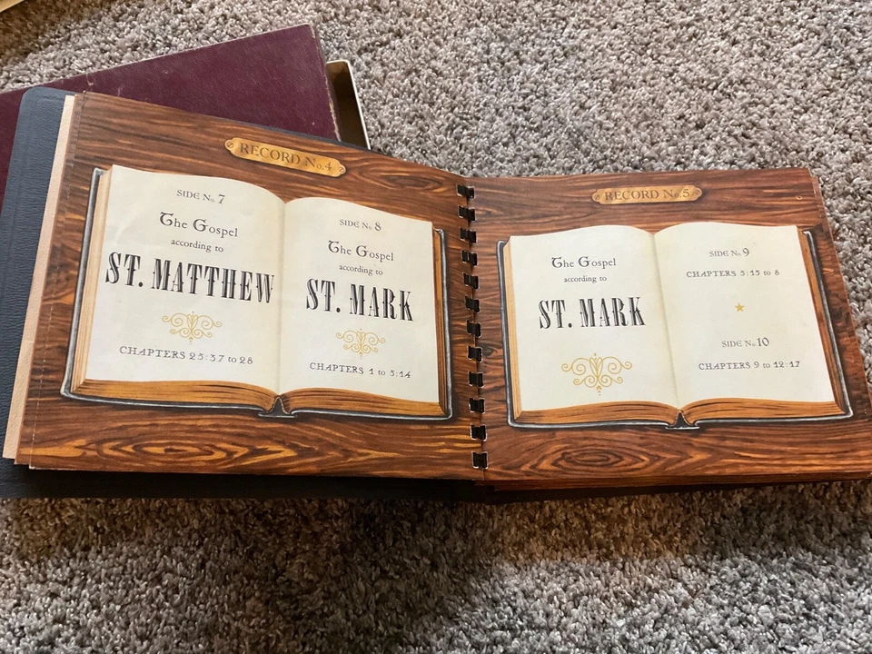 Holy Bible KJV 1953 Complete New Testament 16 RPM 26 Records Audio Book In Case - Image 4 of 4
