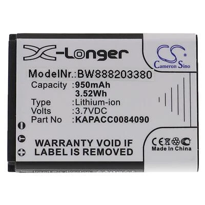 Batterie pour Kap Else ESKAPAD eS-KAP-Ad VR 950mAh