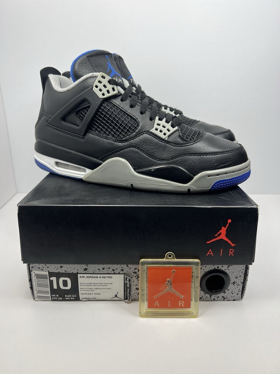 Nice ConditionNike Jordan 4 Retro Motorsports Alternate 308497-006 Nice ConditionNike Jordan 4 Retro Motorsports Alternate 308497-006