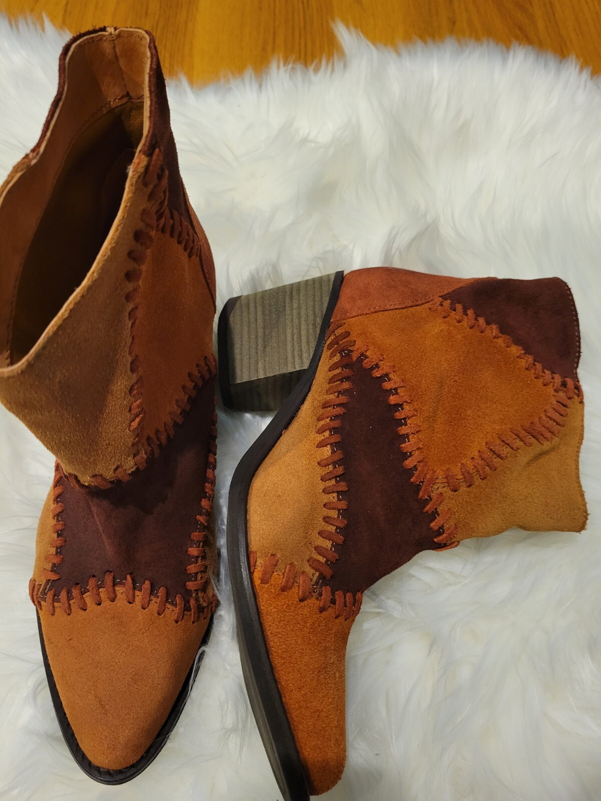 MUSSE AND CLOUD SUEDE PATCHWORK JAEDA WESTERN BOO… - image 6