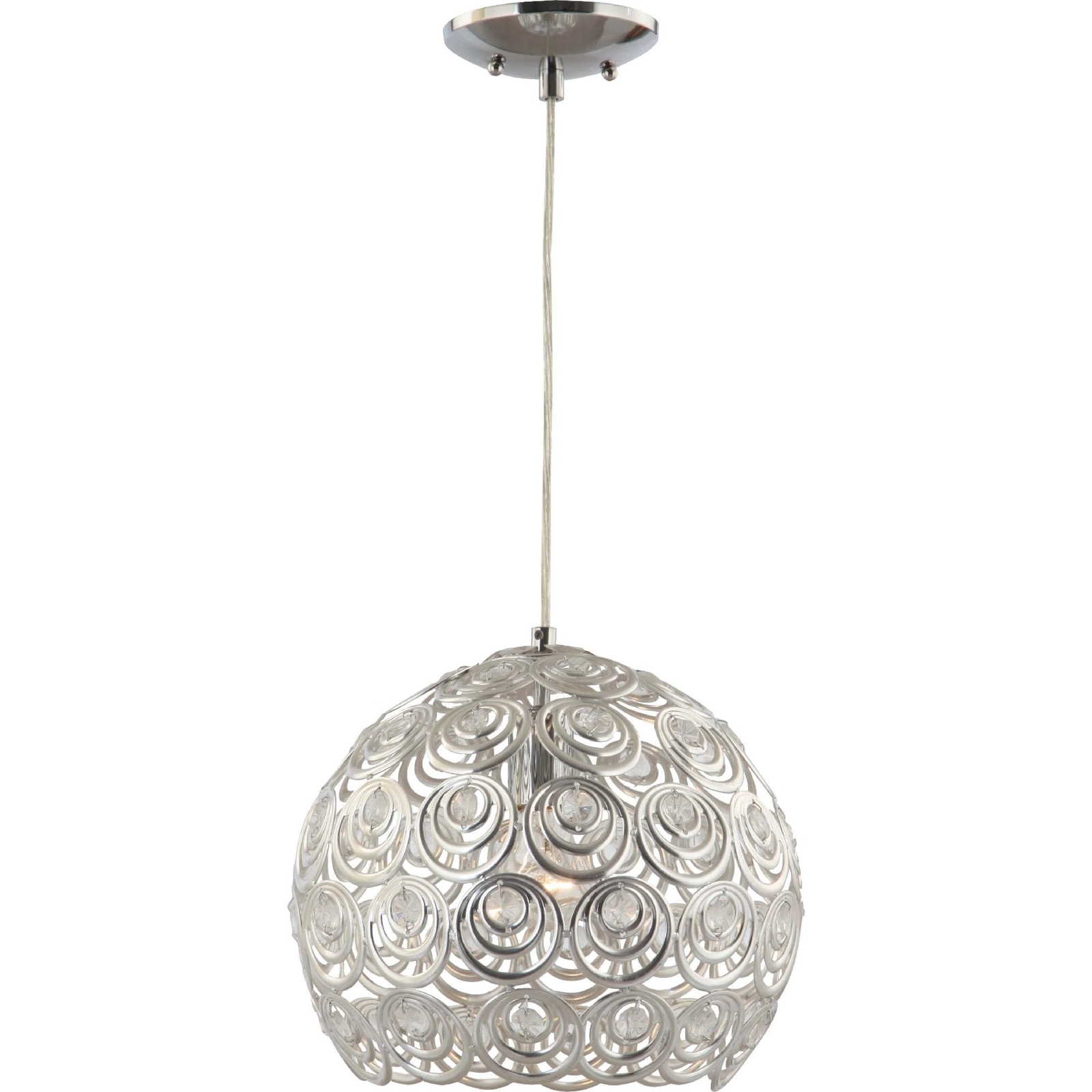 Volume Lighting 1-light Indoor Chrome Hanging Pendant Chrome