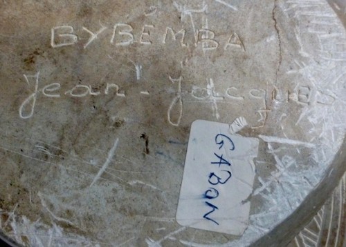 Hermoso Máscara Cara Africana Gabón De Piedra - Imagen 4 de 5
