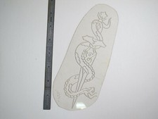 vtg 1960s 1970s Tattoo Flash acetate stencil Snake Wrapping Sword signed KN3/4
