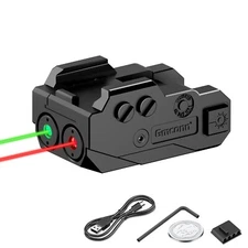GMCONN Compacted Red&Green Dual Laser Sight Rechargeable for Handgun Picatinny