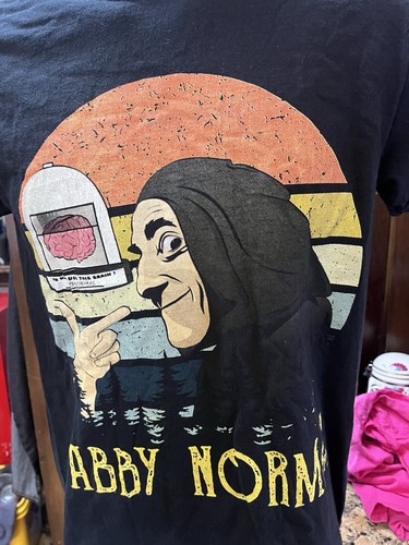 Mel Brooks Young Frankenstein Abby Normal Brain Marty Feldman Igor Sm. Black T