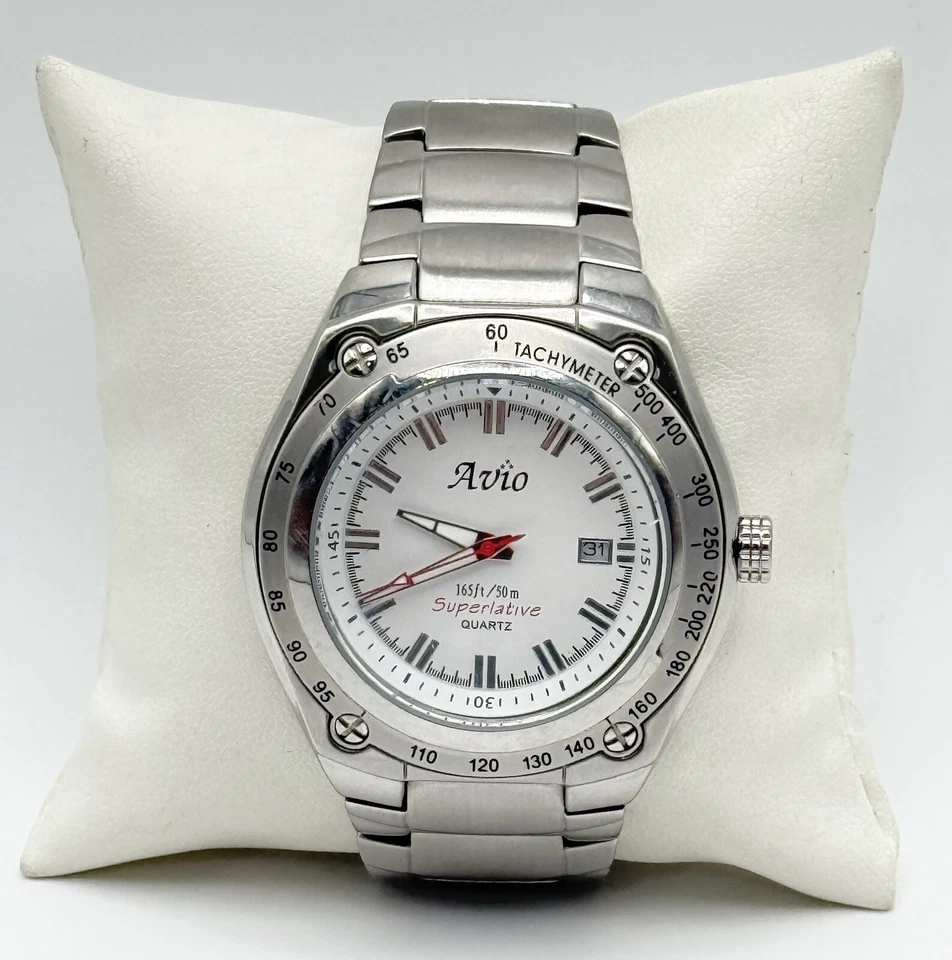 Reloj Avio 165 pies/50 m cuarzo superlativo inajustable Miyota 2115 Japón batería nueva Foto 2 de 4