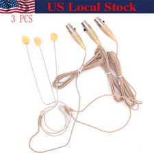 3 PCS Condenser single headset microphone For AKG Samson Wireless Mini XLR 3 Pin