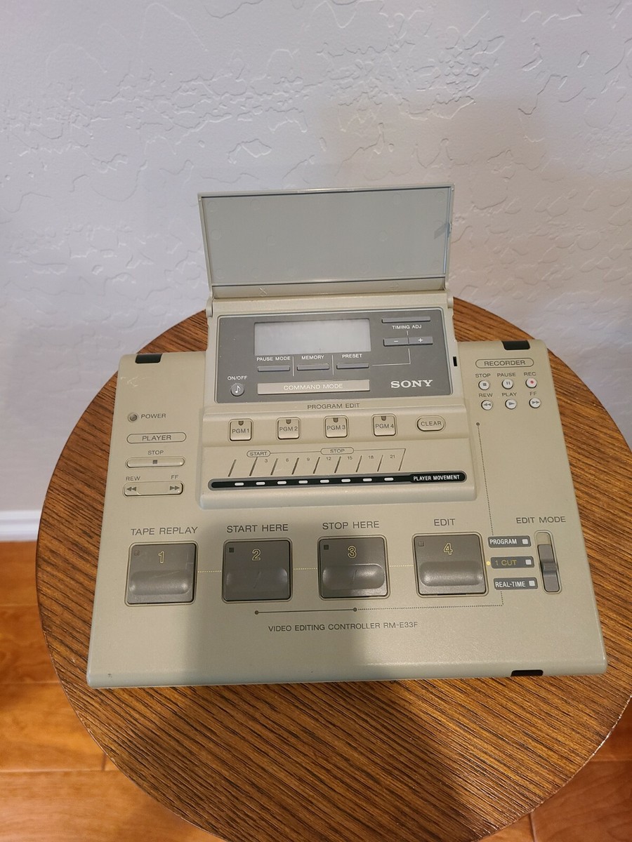 SONY FamilyStudio RM-E33F ビデオ編集コントローラー Sony Family Studio Video Editing Controller #RM-E33F. ( READ