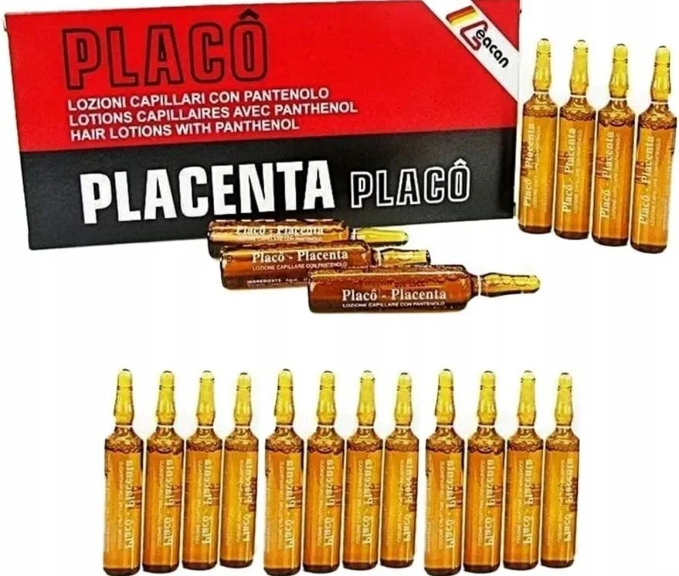 PLACENTA PLACO FOR HAIR INTENSIVE TREATMENT AMPOULES AGAINST HAIR LOSS 12X10ml