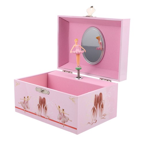 Pink Musical Jewellery Box Ballerina Pink Purple Jewellery Box Girls Kids Age 3+ - Picture 8 of 19