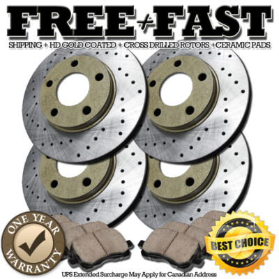 2002 2003 2004 Honda CR-V Rotors Ceramic Pads F+R OE Replacement