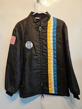 Vtg Great Lakes Sportswear Snowmobile Racing Ice Fishing USA Jacket Mens Small