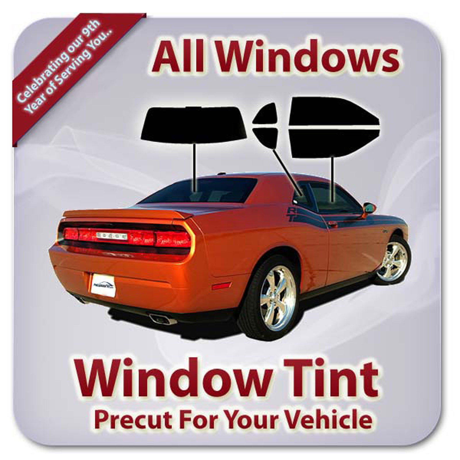 Precut Window Tint For Honda Accord 2 Door 1998-2002 (All Windows)