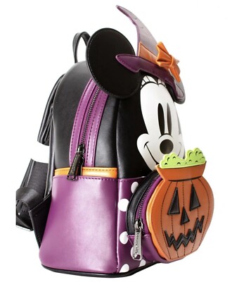 Loungefly LASR x Disney Minnie Mouse Witch Halloween 2021 Mini Backpack Loungefly x LASR Exclusive Disney Minnie Witch Halloween  main image 2