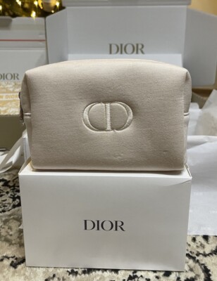 NEW CD Dior Beauty Light Pink  Makeup Cosmetics Bag/Pouch/Clutch/Case (NIB)