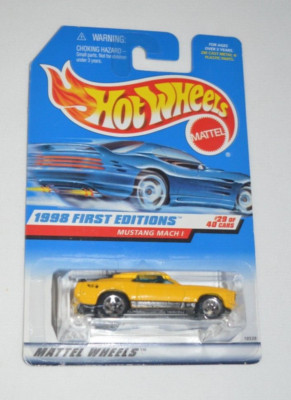 HOT WHEELS 1998 FIRST EDITIONS 29 OF 40  - MUSTANG MACH I YELLOW