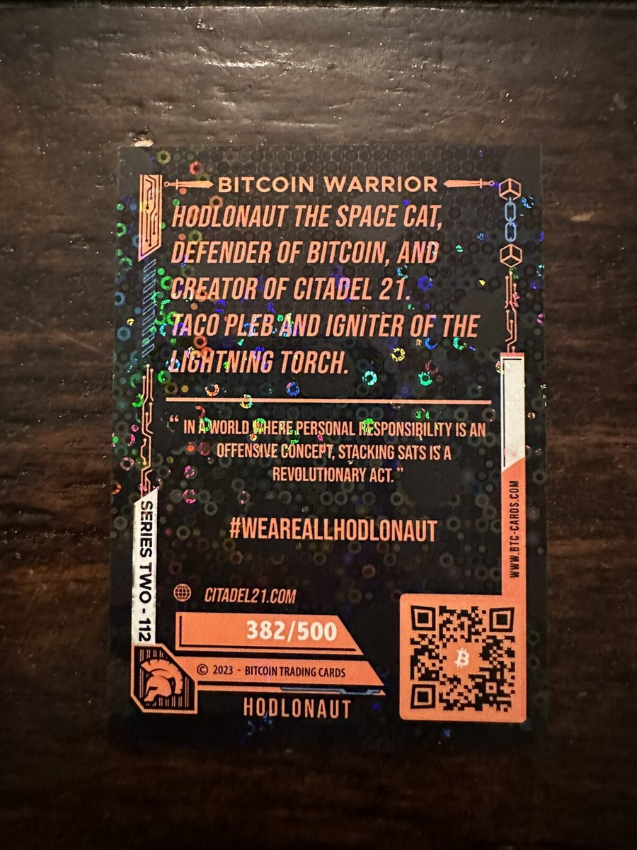 2023 Bitcoin Trading Cards Series 2 HODLONAUT #112 holofoil /500 | eBay