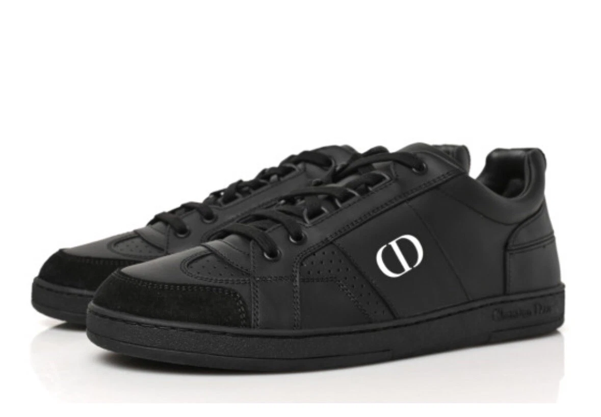 Baskets logo CHRISTIAN DIOR en daim veau 37,5 couleur neuves : noir 900 NOIR