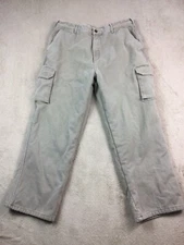 Mens WearGuard Lined Canvas Pants Size 38x32 Tan Cargo